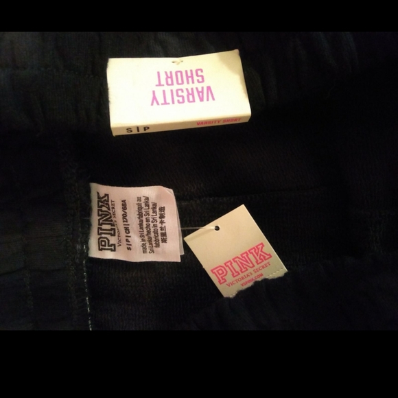 NEW VICTORIA'S SECRET PINK TIE DYE PULL ON VARSITY LOUNGE SHORTS - Picture 7 of 8